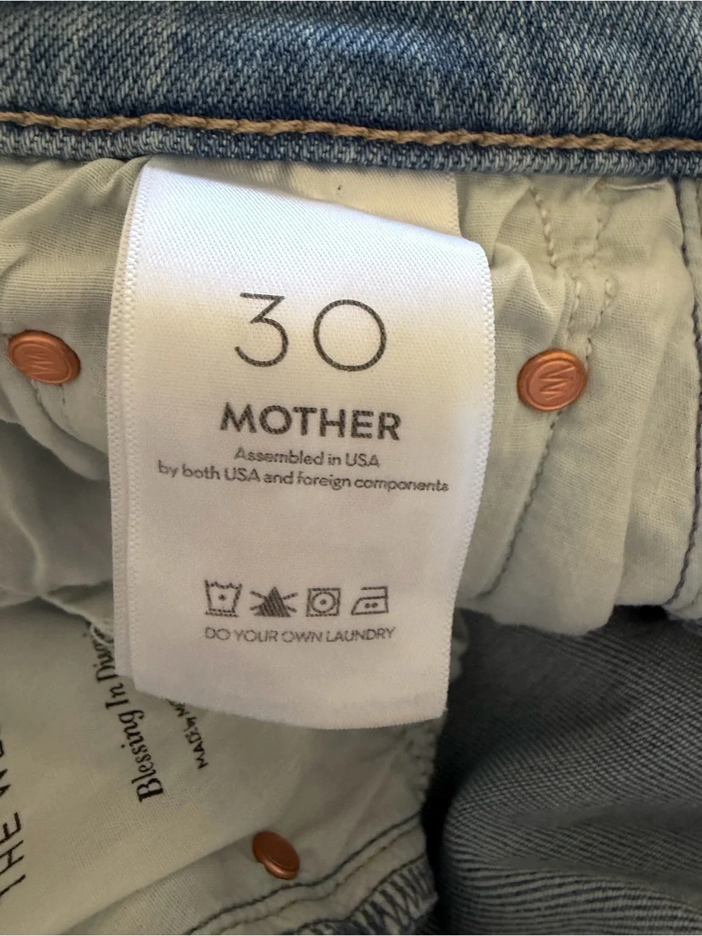 Mother The Weekender Blessing in Disguise size 30 - Picture 11 of 13